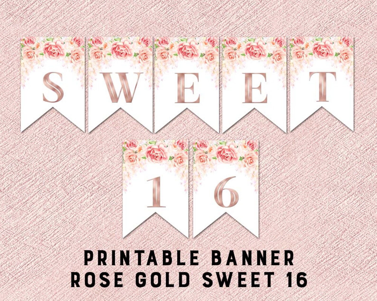 Image 7 for Sweet 16 Banner Template