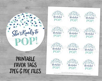 Ready to Pop Printable Tag Instant Download Baby Shower / - Etsy