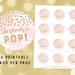 Printable Happy Birthday Round Tags Rainbow Confetti Instant Digital ...