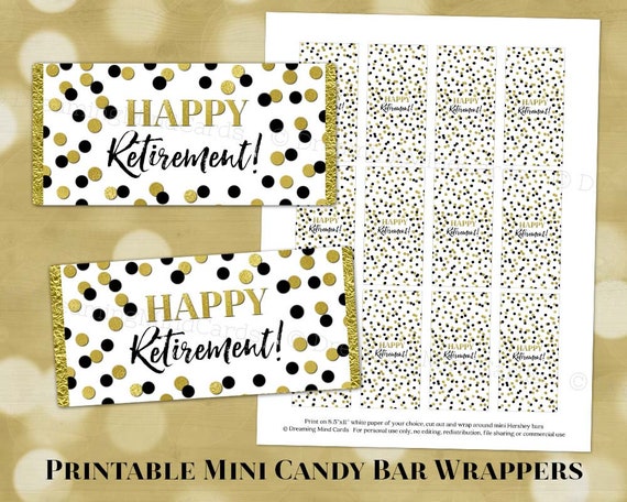 Mini candy wrapper labels