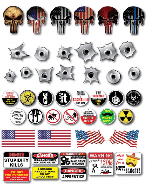 Veteran Red Hard Hat Tool Box Lunch Box Helmet 3M Graphic Stickers Decal