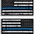 3x Thin Yellow Line Skull American Flag Sticker Vinyl Decal Car Truck - Foto 8