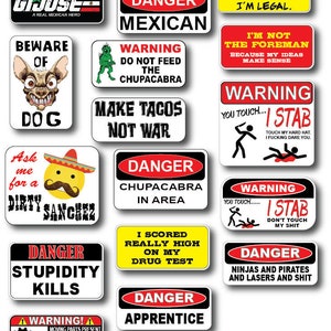 16pk 3M Funny Mexican Hard Hat Helmet Sticker Combo Value Pack Toolbox ...