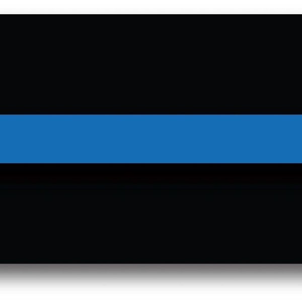 3M Reflective Thin Blue Line Sticker Decal Police Support FOP 4" x 2" 3M Officer