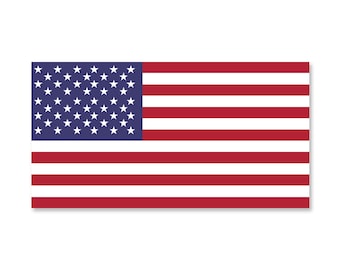 New USA American Flag Vinyl Decal Army Navy Military Country Stickers Car Truck 3" x 5.7"