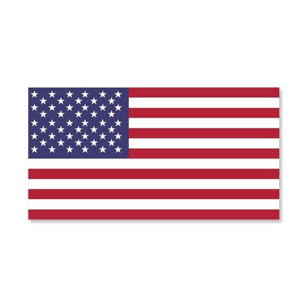 New USA American Flag Vinyl Decal Army Navy Military Country Stickers Car Truck 2" x 4"