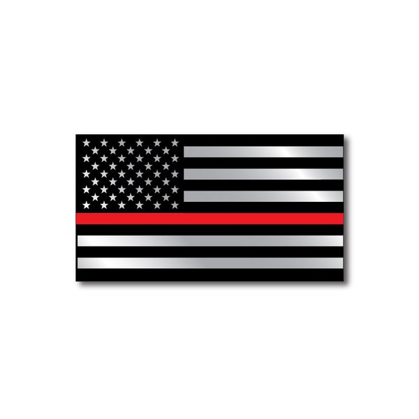 Red Lives Matter American Flag Helmet Firefighter Decal Sticker Thin Red Line USA Flag To show support for Firemen Firewomen  IAFF