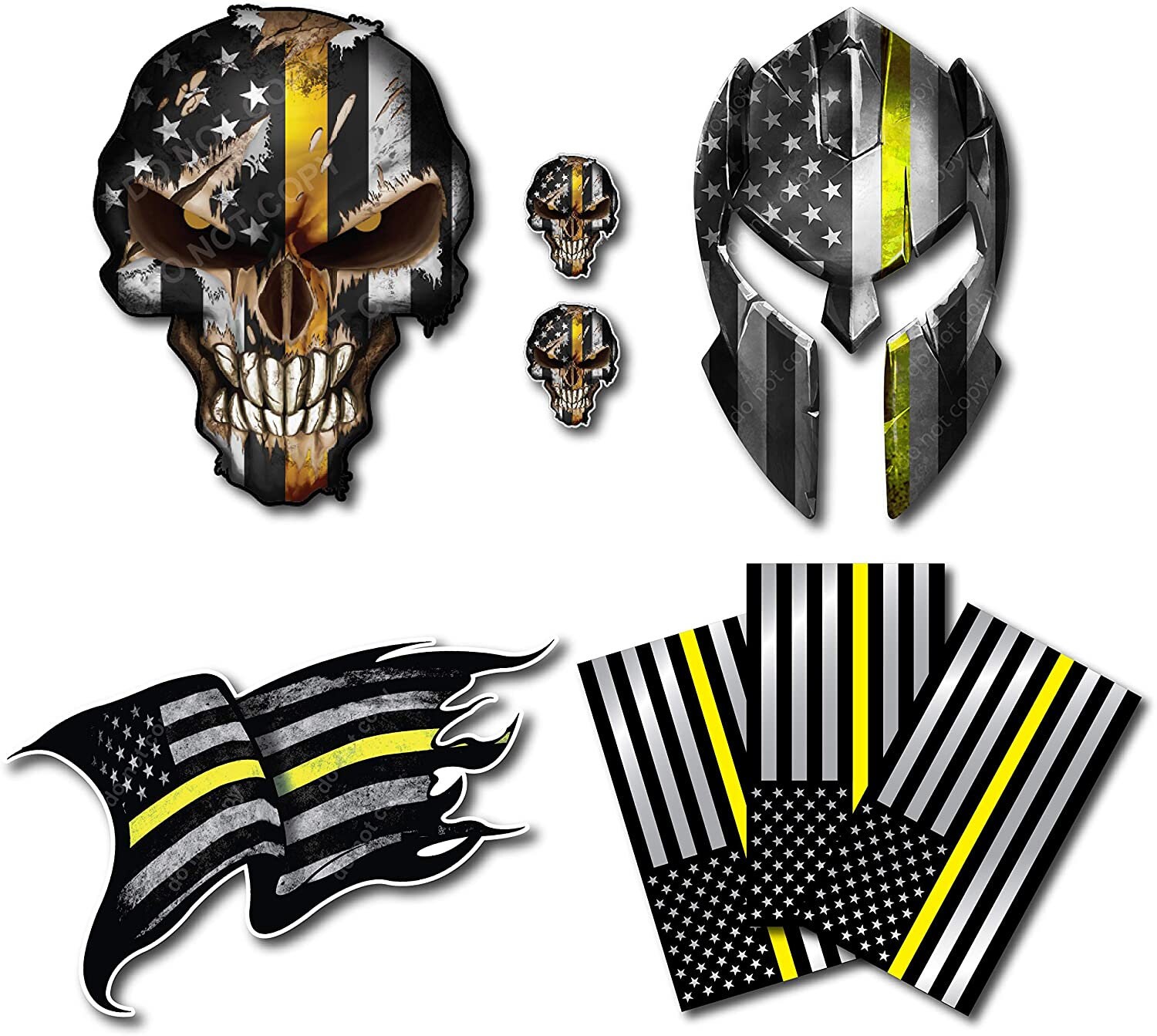 Decals by Haley Thin Yellow Line Dispatch 911 Operator Variety Etsy