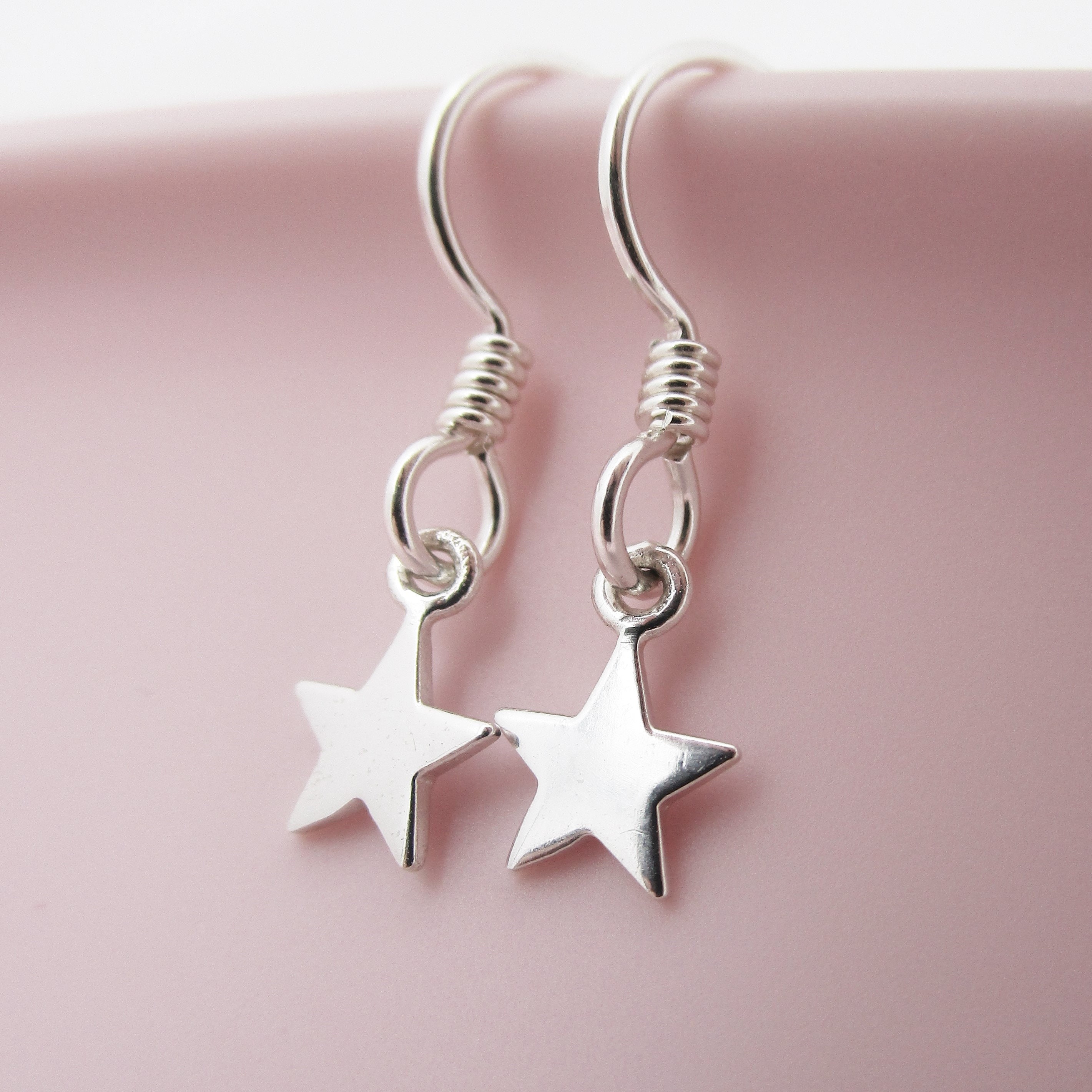 tiny moon earrings