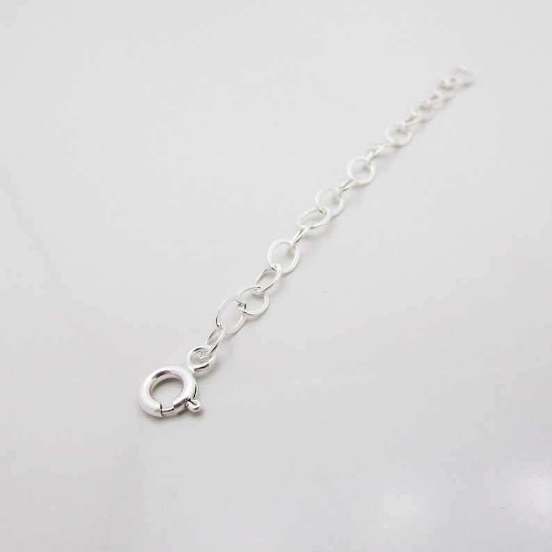 Sterling Silver Extension Chain Necklace or Bracelet Extender Etsy