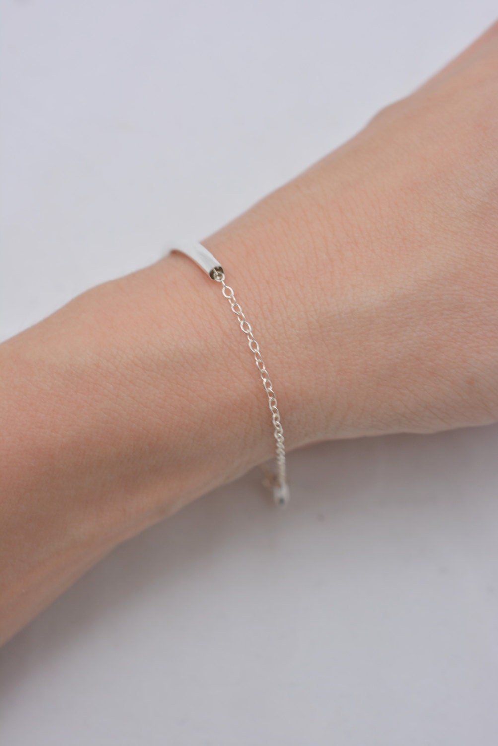 Sterling Silver Tube Bracelet, Curved Tube Layering Bracelet, Real Sterling  Silver Chain, Gift for Her 0369 - Etsy