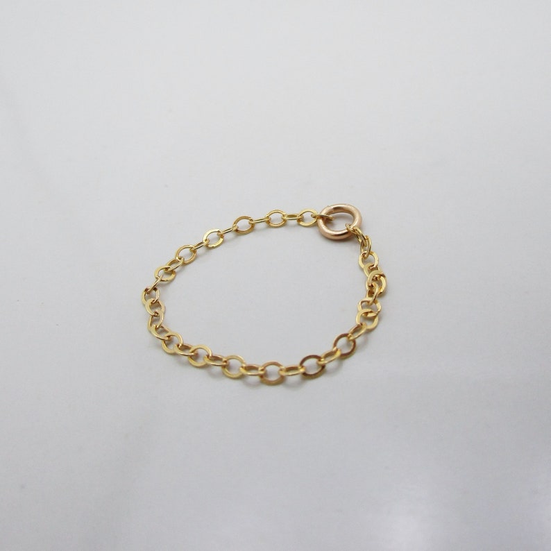 Gold Chain Ring 14K Gold Filled Chain Link Ring Dainty Gold - Etsy