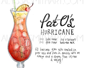 Hurricane Drink Print