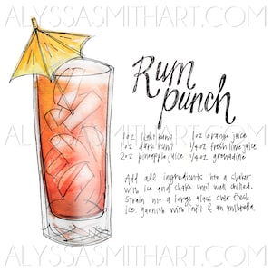 Rum Punch - Shake Drink Repeat