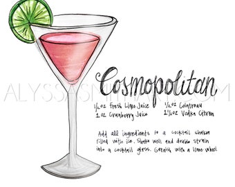 Cosmopolitan Drink Print