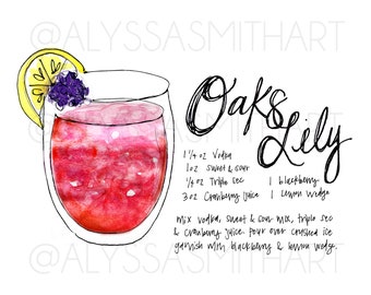 Oaks Lily Drink Print