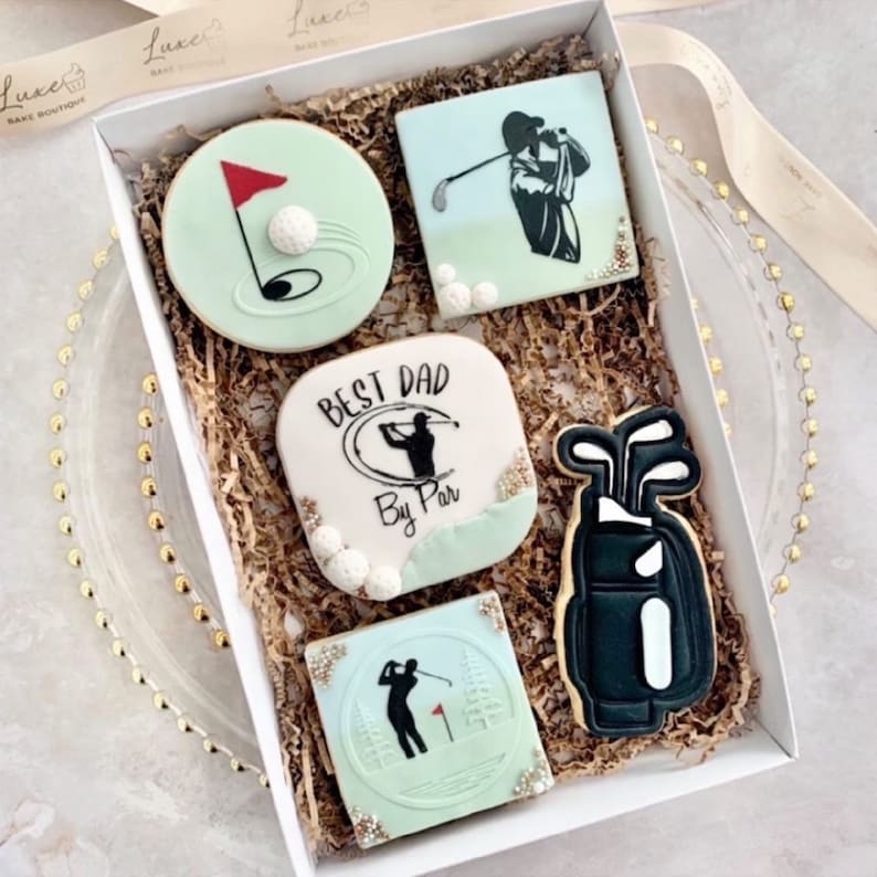 Sello de glaseado de fondant en relieve de golf. Grabadora para galletas y cupcakes. Putt de golf. Hoyo en uno. Tee Off Bakers para amantes del golf imagen 4