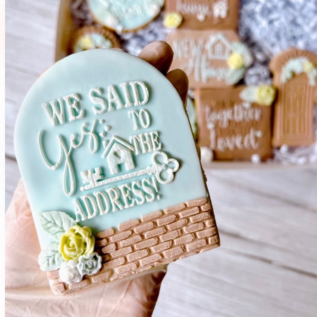 New Home Embosser. We Said Yes to the Address. Fondant Debosser