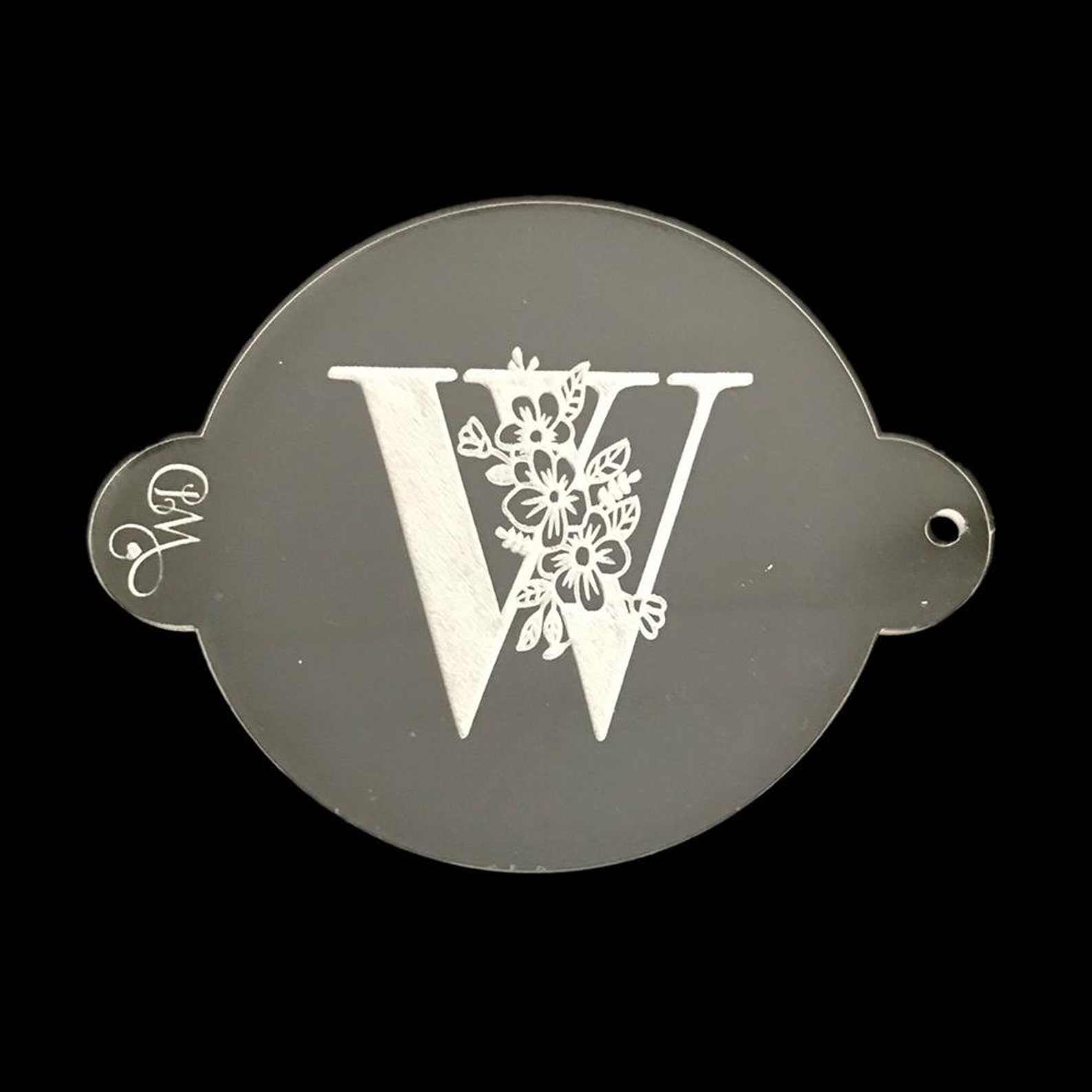 Floral Alphabet Embosser Set with Ampersand. Acrylic Fondant Etsy