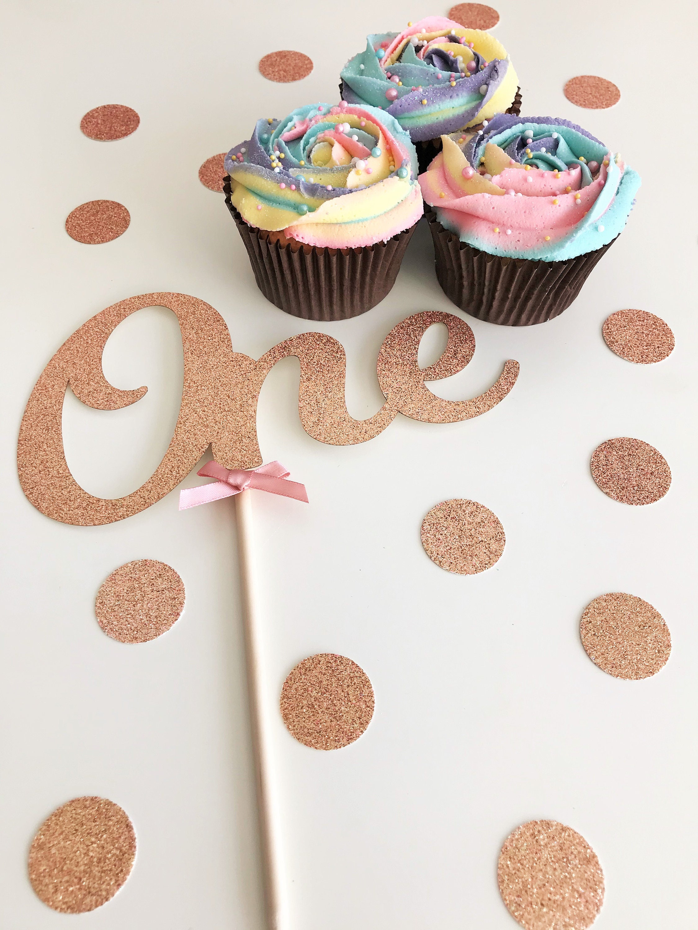 1 2 year cake topper