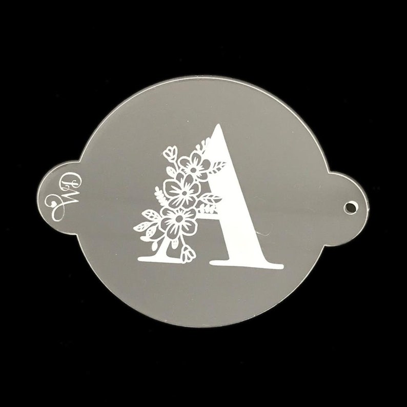 Floral Alphabet Embosser Set with Ampersand. Acrylic Fondant Etsy