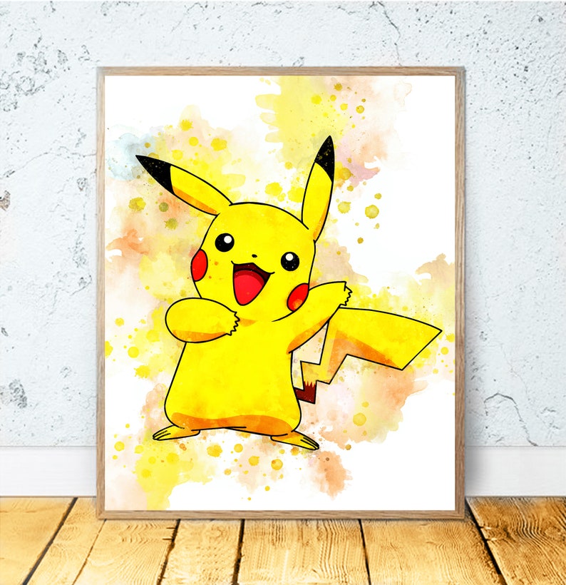 SET 4 POKEMON PRINTABLE Art Pokemon Print Pokemon Poster | Etsy