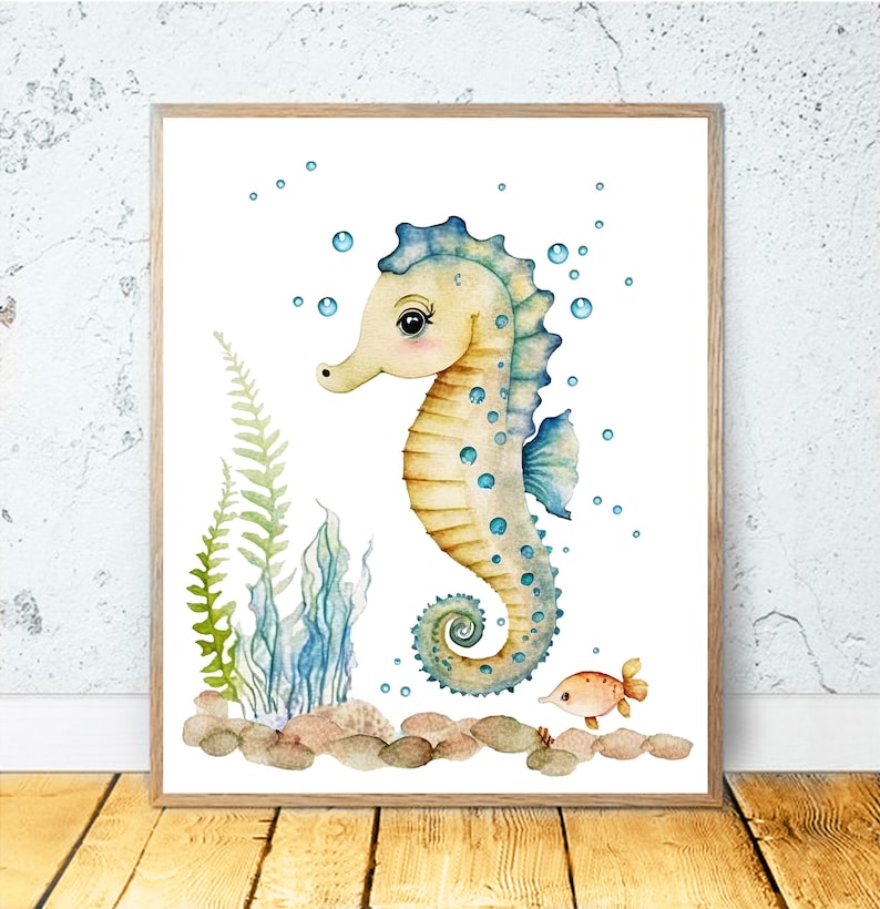 Set of 6 Baby Animals, PRINTABLE WALL ART, Boy Nursery Decor ...