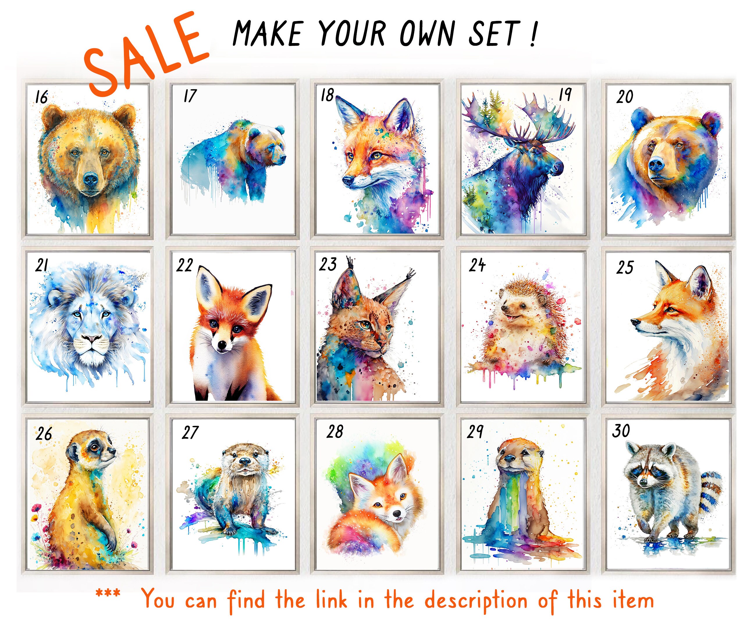 A4 Kunstdruck Biene – Aquarell Poster, 21x29,7 Cm, Mattes Fotopapier 230 G/m²