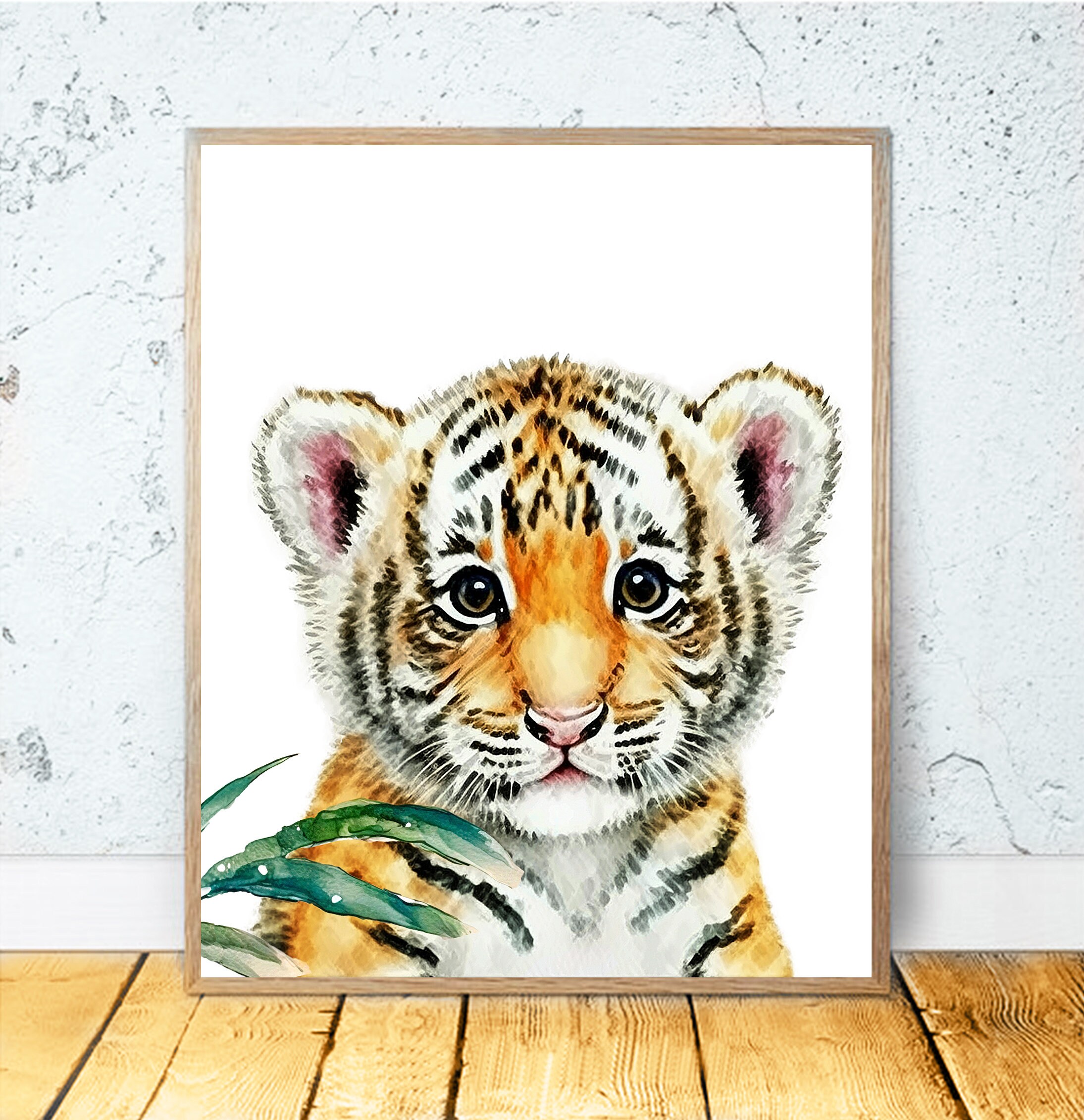 ForJoy Colorful Safari Animal Wall Art - Set Of 3 Kids' Nursery Decor Pictures (12x16 Inches) - View #3