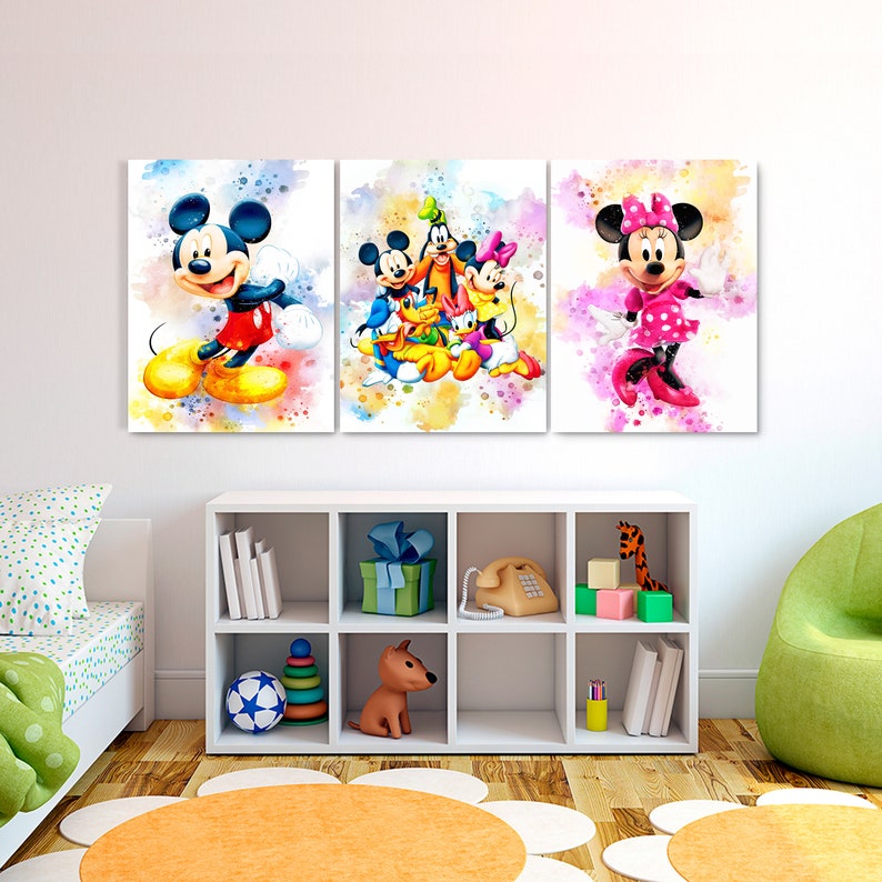 Set 3 DISNEY Digital Prints Disney PRINTABLE ART Disney - Etsy