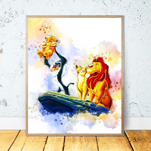 The Lion King ART PRINT Simba Ceremonial Presentation - Etsy