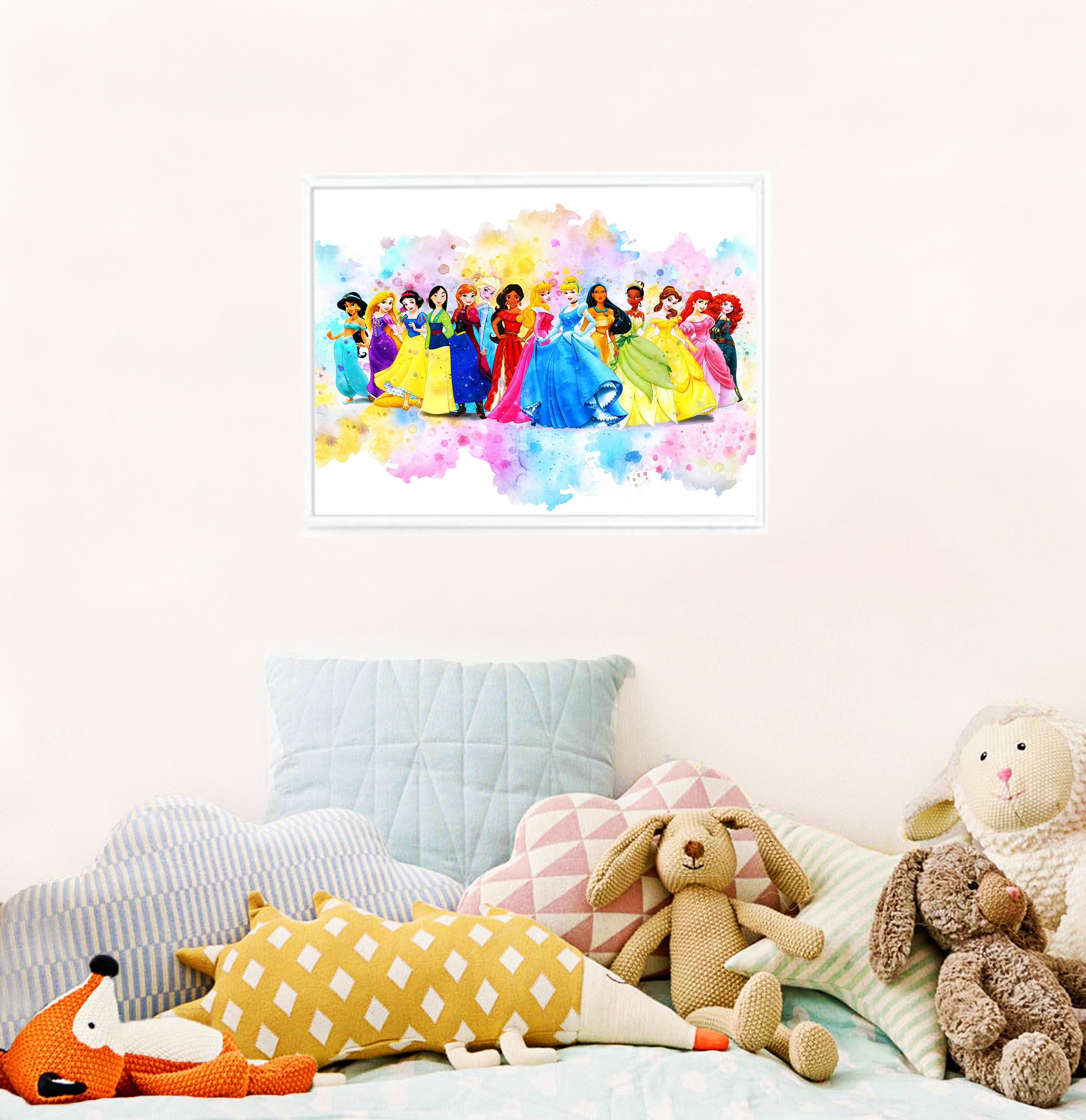 Disney Princess Watercolor Printables