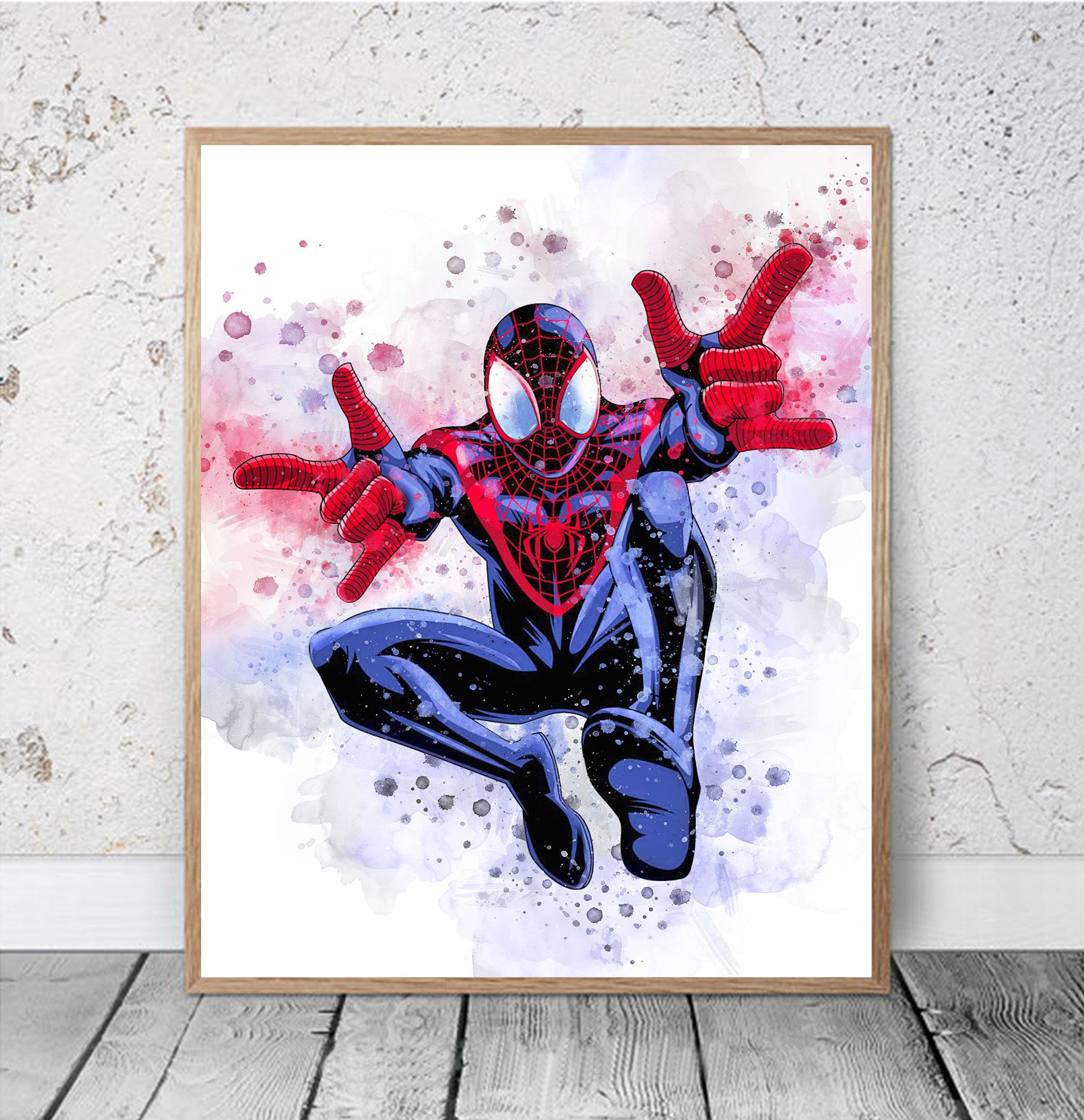 Figurine Spider-Man dans le Spider-Verse Peter Toe Miles Morales
