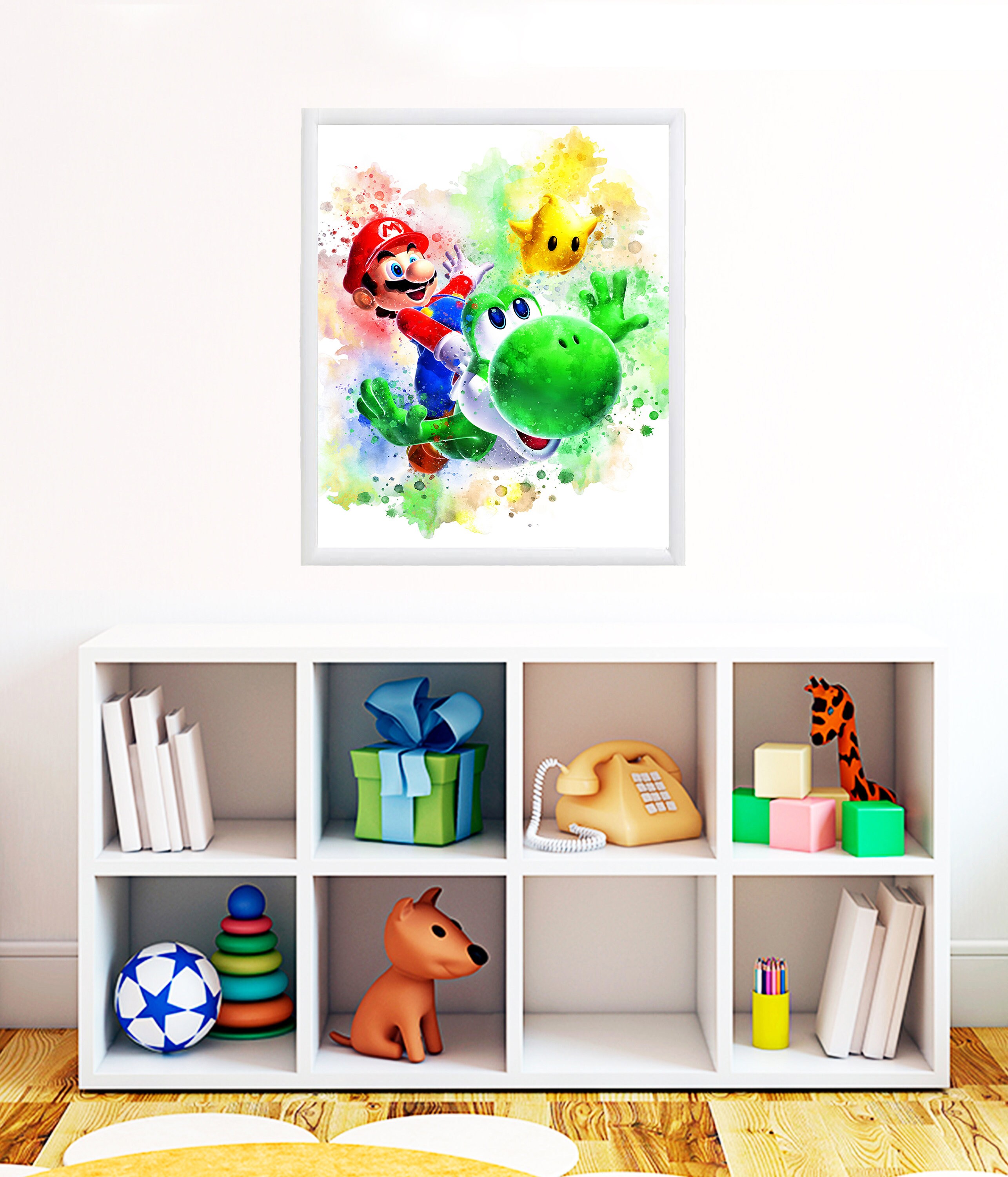 MARIO and Yoshi DIGITAL PRINT, Mario Poster Yoshi Super Mario Game ...