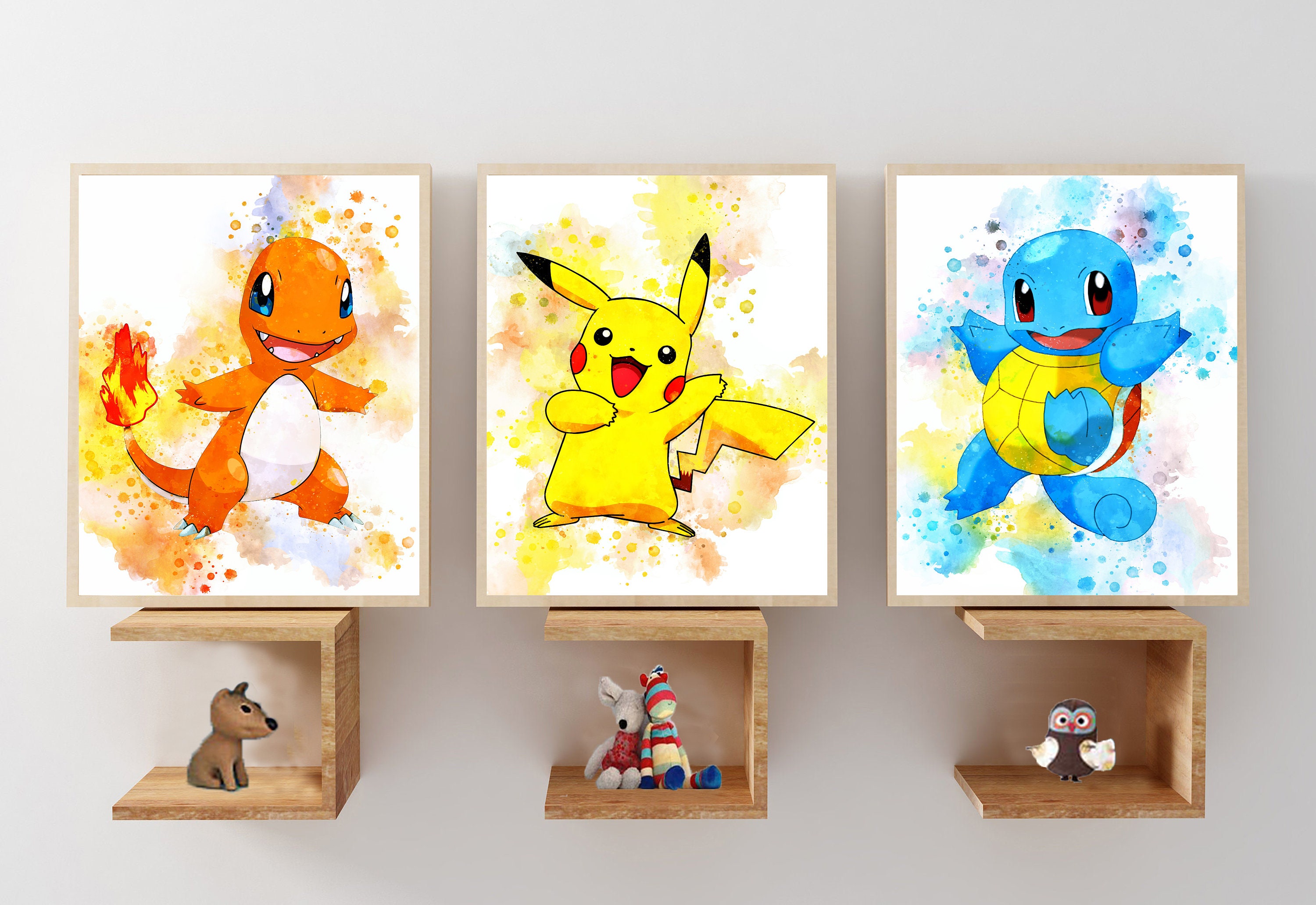 SET 3 POKEMON PRINTABLE Art Pokemon Print Pokemon Poster | Etsy