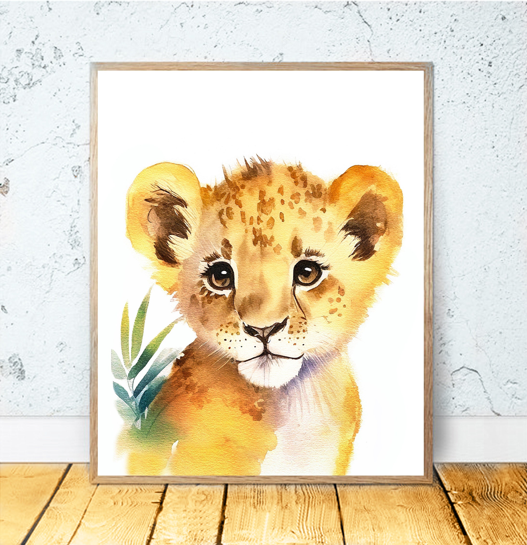 Set of 6 Baby Animals, PRINTABLE WALL ART Nursery Decor, Watercolor ...