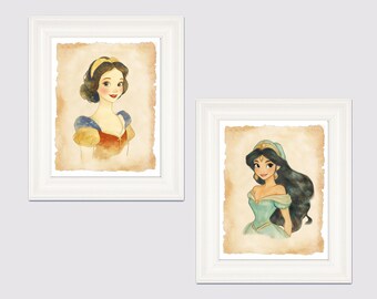 セット15 プリンセス 印刷可能なアート プリンセスプリント 女の子