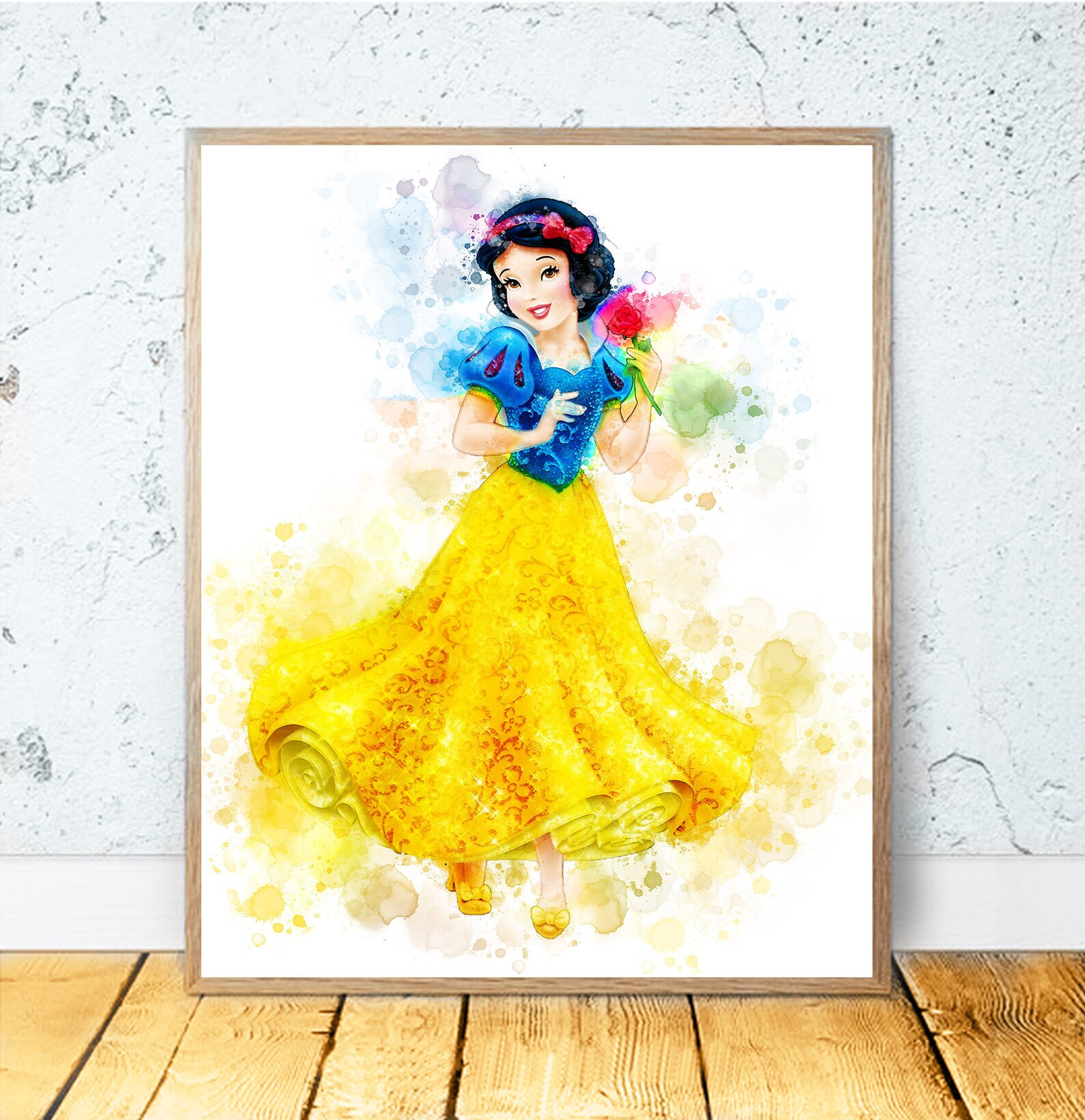 Set 12 Disney Princess PRINTABLE ART Watercolor Disney | Etsy