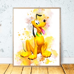 Set 6 DISNEY PRINTABLE ART, Disney Print, Disney Poster Disney Wall ...