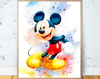 セット 6 ディズニー 印刷可能アート、ディズニー プリント