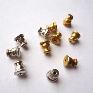 450Pcs Earring Backs, 10 Styles Earring Stoppers Clear Earrings