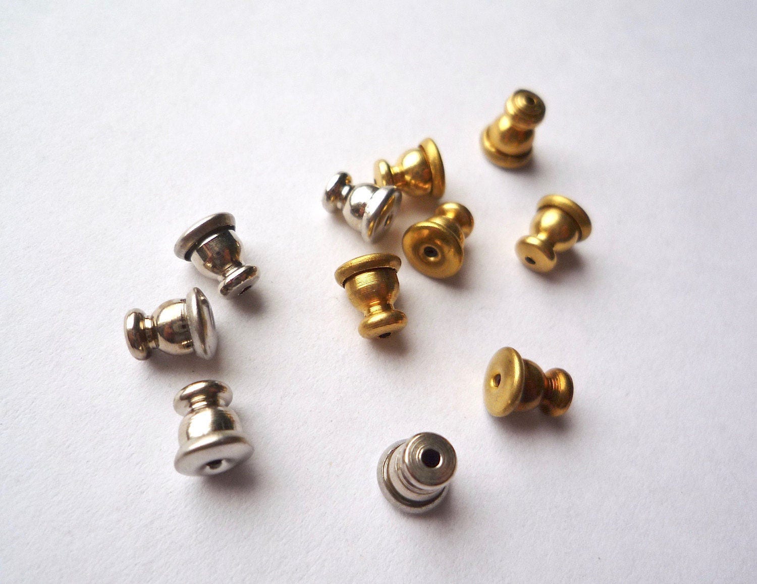 About Bullet Clutch Earring Backs For Studs With Pad Rubber - Temu