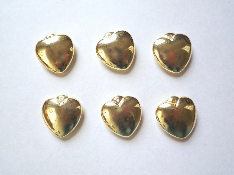 plastic heart charms