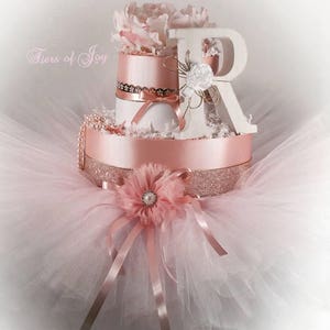 Baby initial letter mommy and me dress Diaper Cake baby flower crown halo crown little luxuries