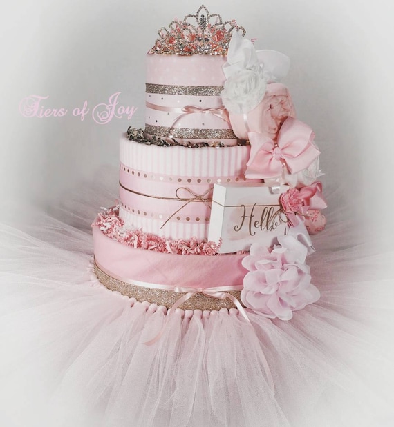 baby girl diaper cakes