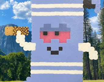 Towelie Magnet | Glow in the Dark Perler Beads Refrigerator Magnet