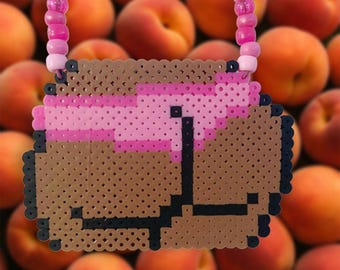 BIG BOOTY NECKLACE | Customizable Butt with Thong | Pride Parade Festival Rave Concert Nightclub Kandi Perler Bead Accessory