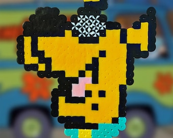 Subtronics Cyclops Scooby-Doo Magnet / Keychain / Necklace | Pixel Art | EDM Festival Rave Concert Perler Beads Kandi Jewelry Accessory