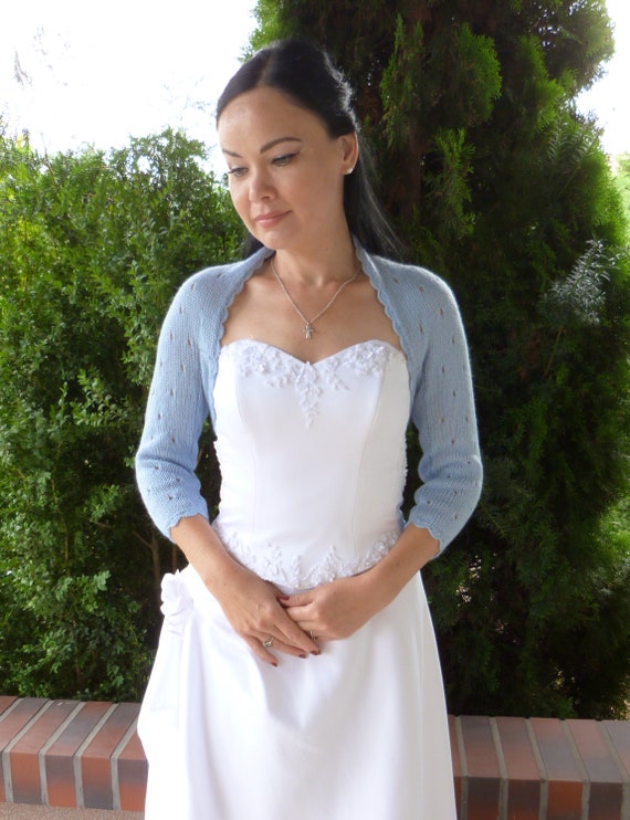 Blue Bridal Bolero Shrug Wedding Bolero Etsy