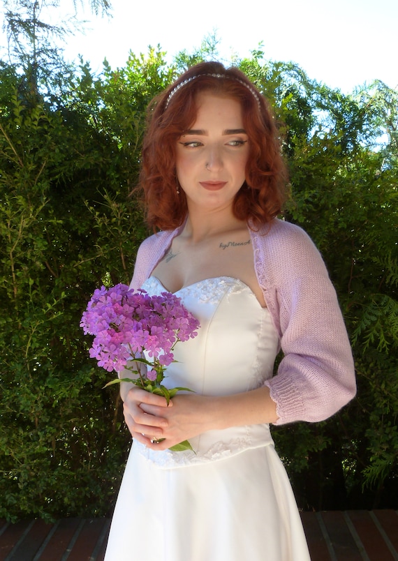 Lilac Bolero Shrug Wedding Bolero Shrug. Etsy